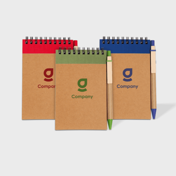 Cardboard Notebook A6 with Ballpoint