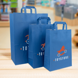 Flat Handle Paper Bags